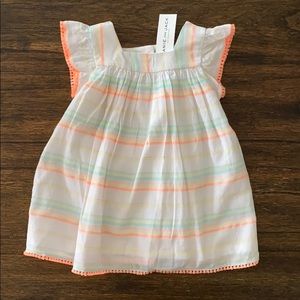 Janie and Jack Tassel Neon Dress